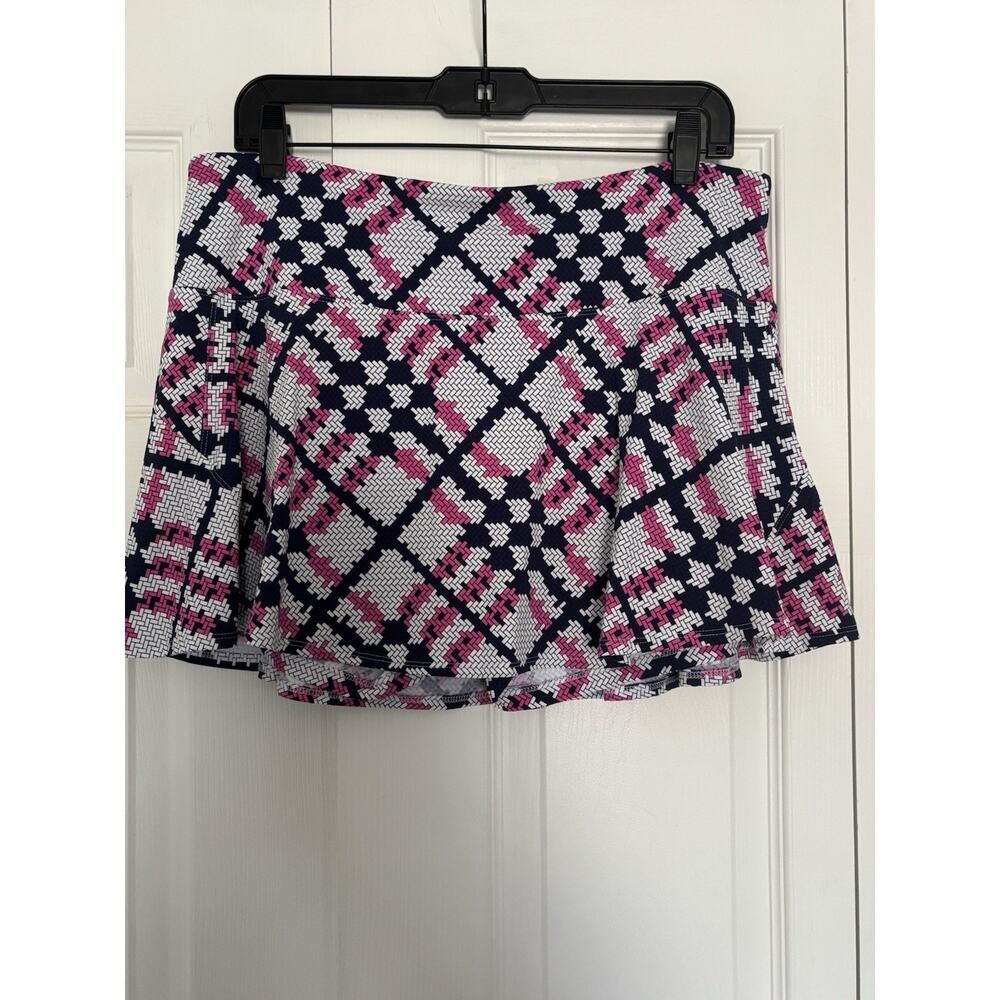 Women’s IBKUL Golf Skirt Skort Size XL Navy Pink
